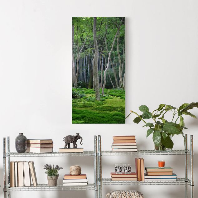 quadros de paisagens Japanese Forest