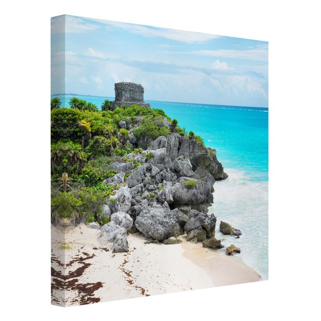 Quadros praia Caribbean Coast Tulum Ruins