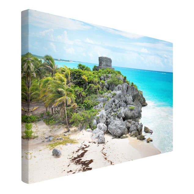 Quadros praia Caribbean Coast Tulum Ruins
