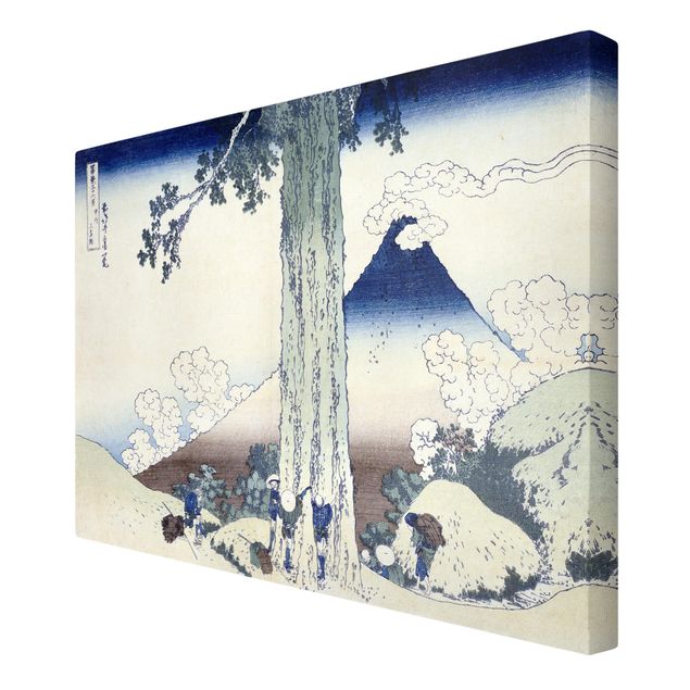 Telas decorativas réplicas de quadros famosos Katsushika Hokusai - Mishima Pass In Kai Province