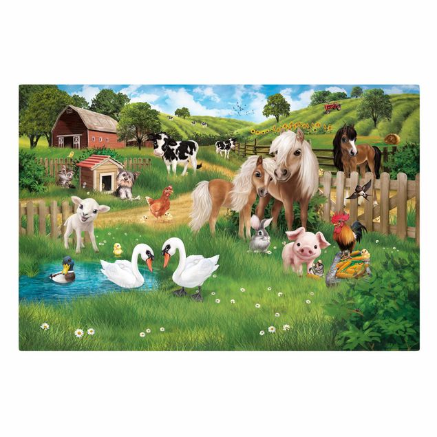 quadro de cavalo Animal Club International - The Animals On The Farm