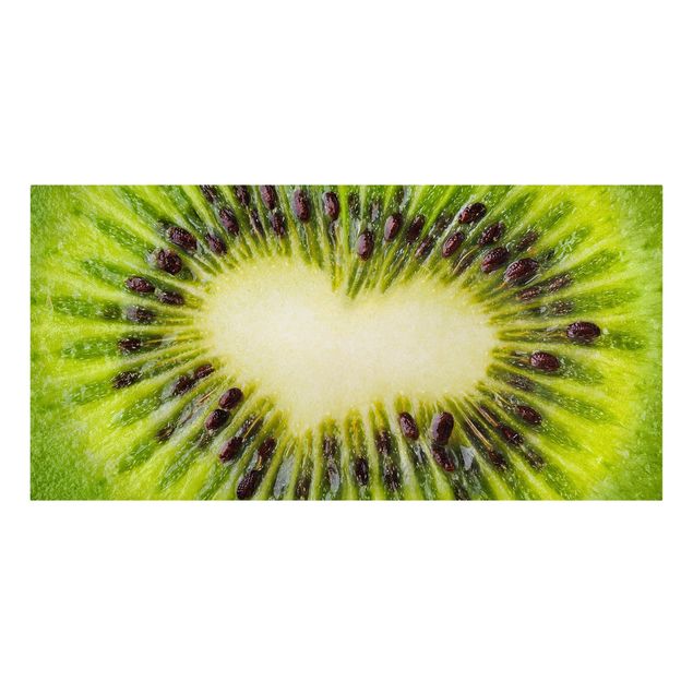 Telas decorativas legumes e fruta Kiwi Heart