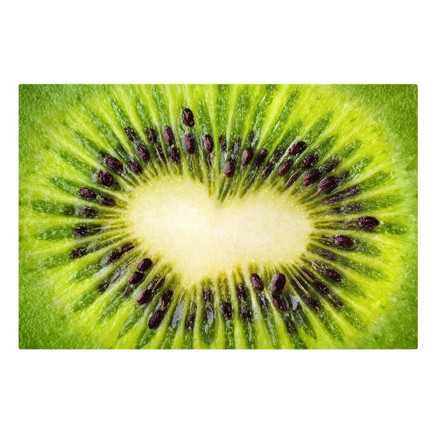 Telas decorativas legumes e fruta Kiwi Heart