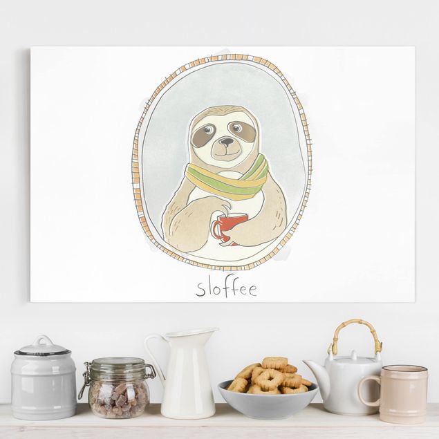 decoraçao cozinha Caffeinated Sloth