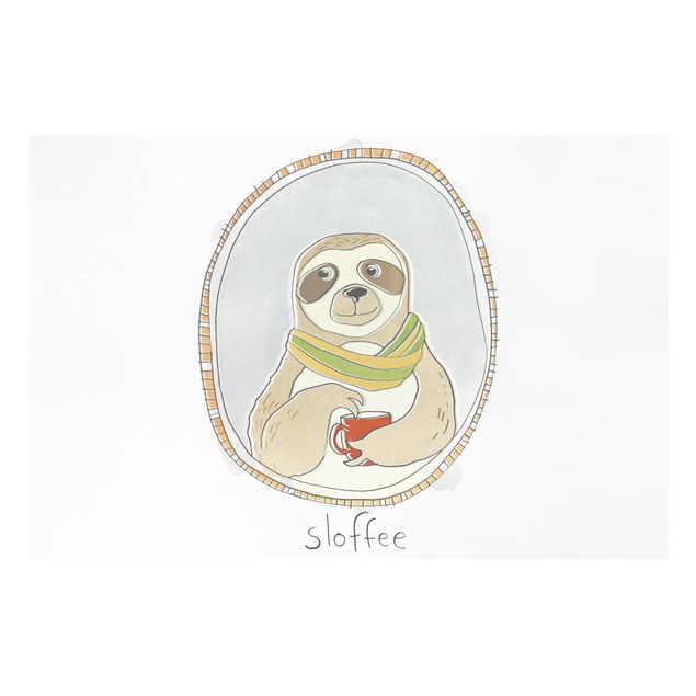 quadros para parede Caffeinated Sloth