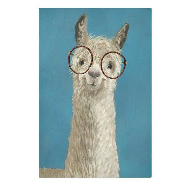 Quadros animais Lama With Glasses I