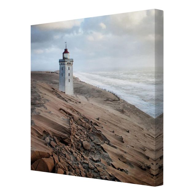 Telas decorativas praia Lighthouse In Denmark