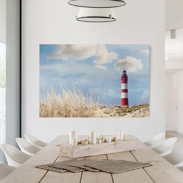 Telas decorativas dunas Lighthouse Between Dunes