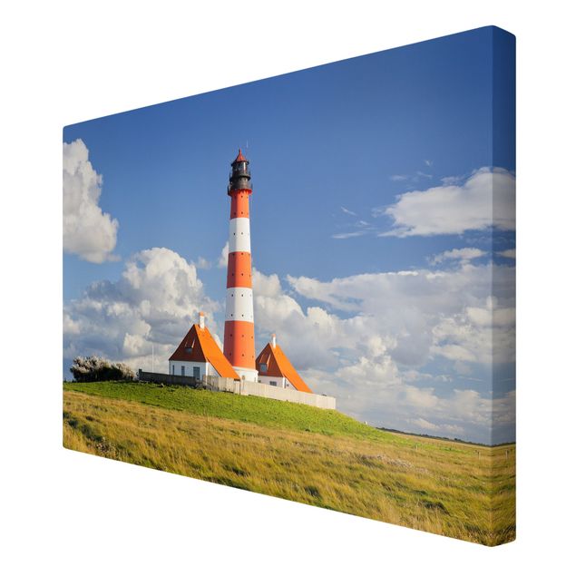 Telas decorativas praia Lighthouse In Schleswig-Holstein