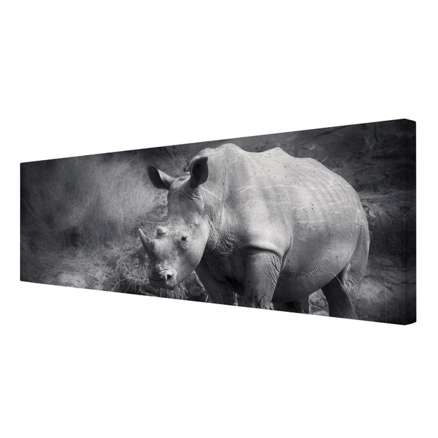 quadros para parede Lonesome Rhinoceros