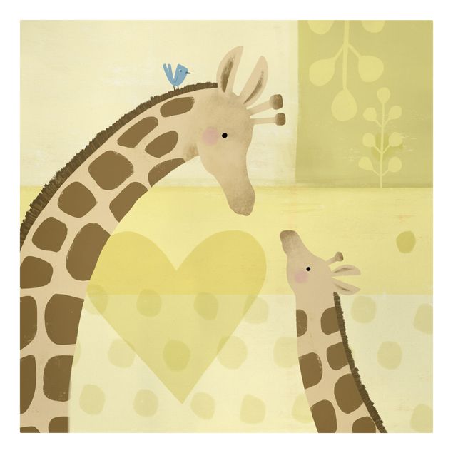 Telas decorativas animais Mum And I - Giraffes