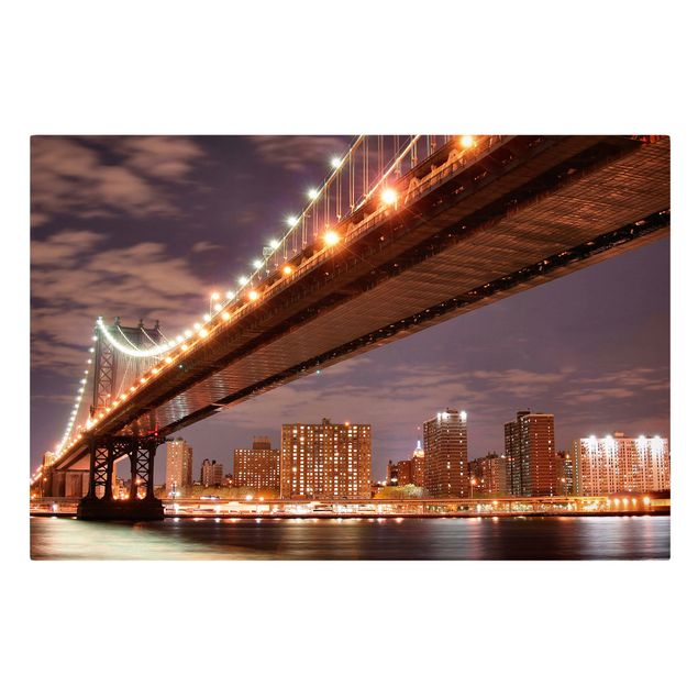 Quadros cidades Manhattan Bridge