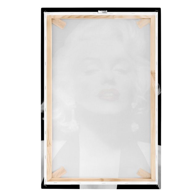 quadros em tela Marilyn With Red Lips