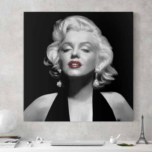 decoraçao cozinha Marilyn With Red Lips
