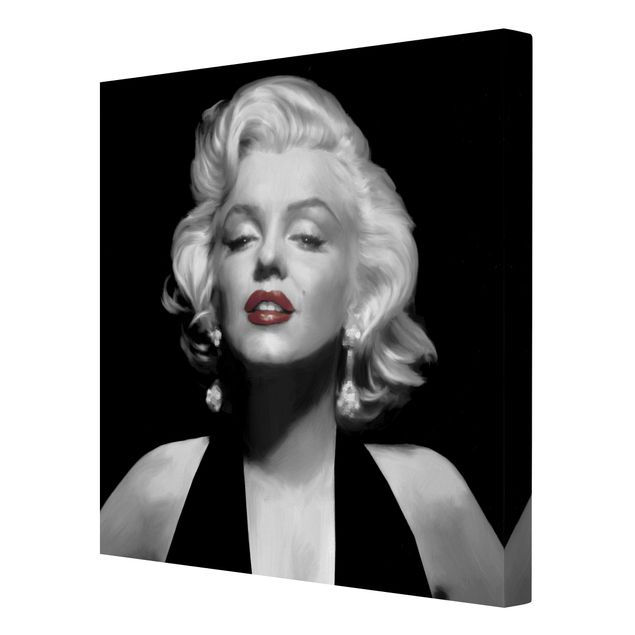 quadros para parede Marilyn With Red Lips