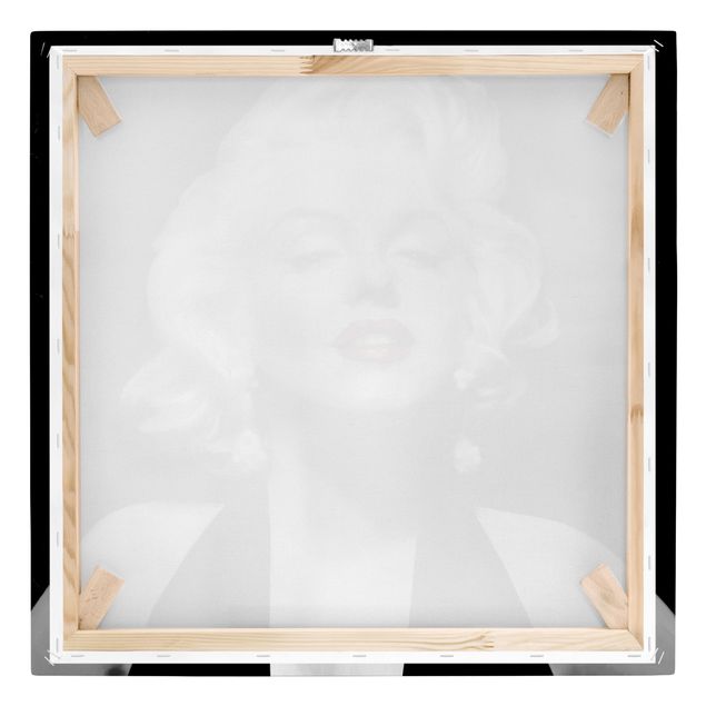 quadros em tela Marilyn With Red Lips