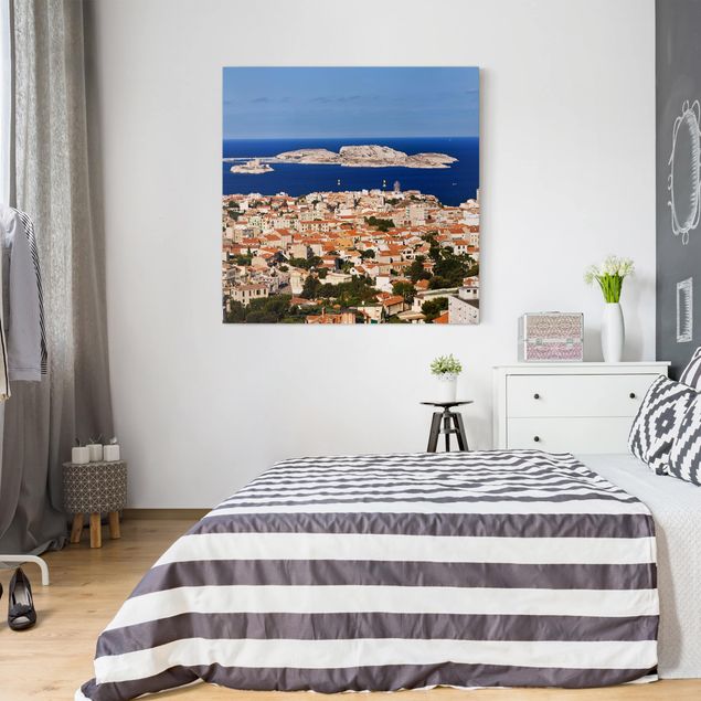 Telas decorativas cidades e paisagens urbanas Marseilles