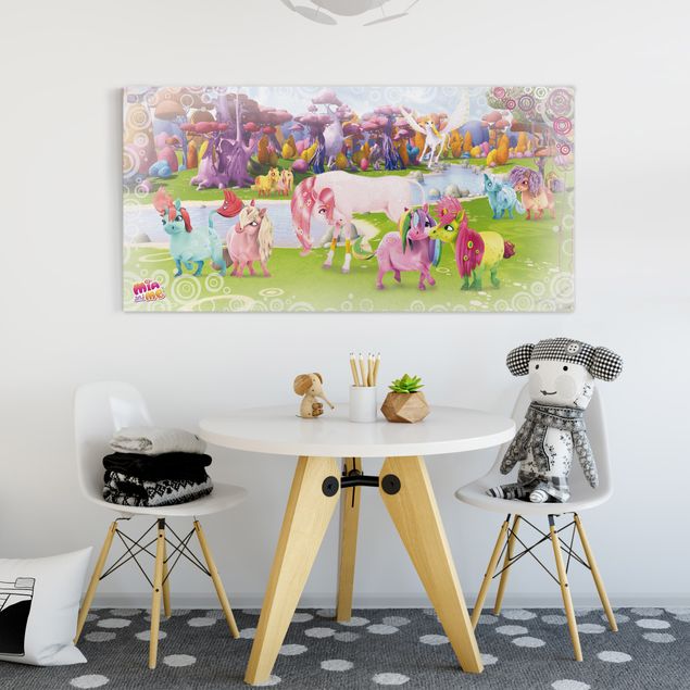 quadros modernos para quarto de casal Mia and me - Lyria und Onchao mit den Ponycorns