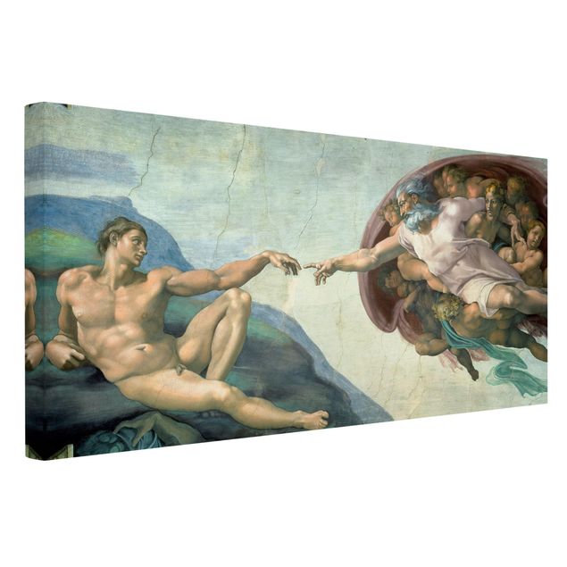 Telas decorativas zen Michelangelo - The Sistine Chapel: The Creation Of Adam