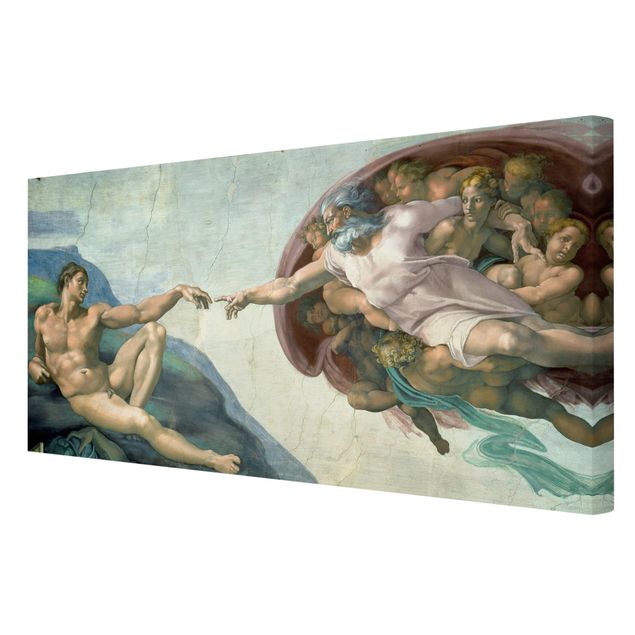 Quadros de Michelangelo Michelangelo - The Sistine Chapel: The Creation Of Adam