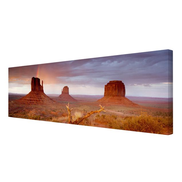 Telas decorativas paisagens Monument Valley At Sunset