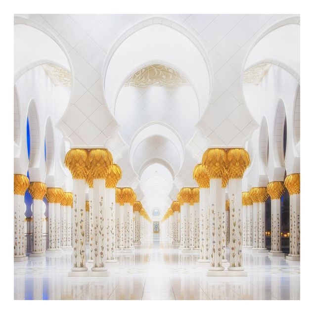 quadros para parede Mosque In Gold