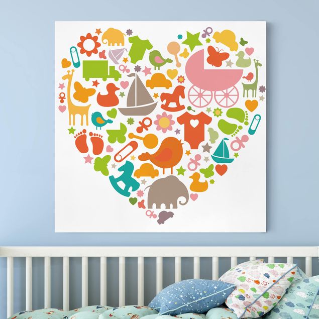 decoração para quartos infantis No.EK133 Baby Heart