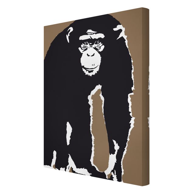 Telas decorativas animais Chimpanzee