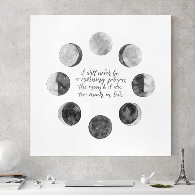 decoraçao para parede de cozinha Ode To The Moon - Love