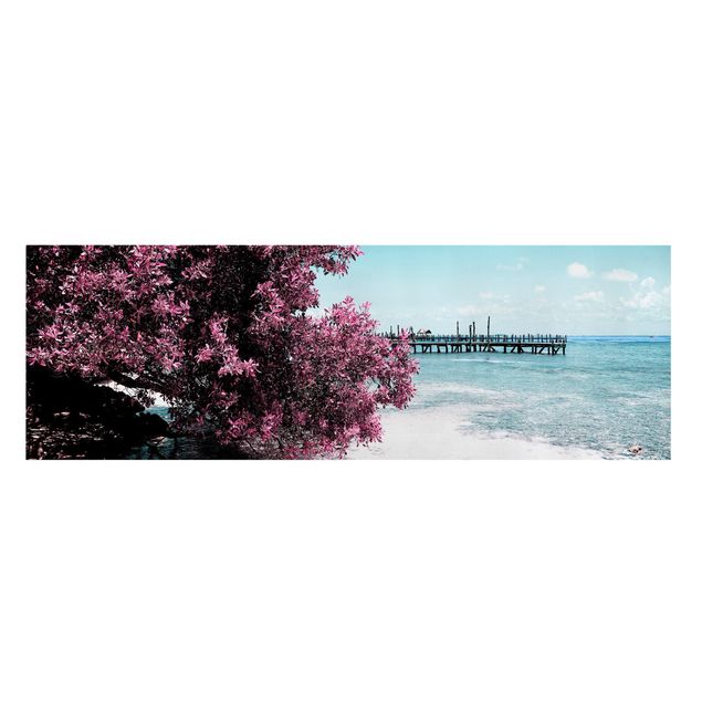 quadro decorativo mar Paradise Beach Isla Mujeres