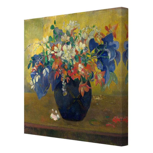 quadros flores Paul Gauguin - Flowers in a Vase