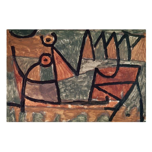 Telas decorativas abstratas Paul Klee - Sinister Boat Trip