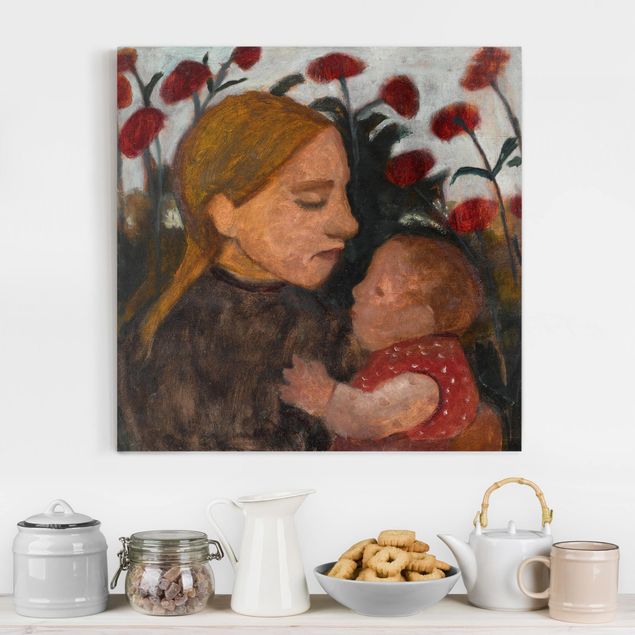 Quadros movimento artístico Expressionismo Paula Modersohn-Becker - Girl with Child