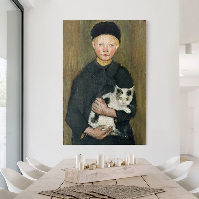decoraçoes cozinha Paula Modersohn-Becker - Boy with Cat