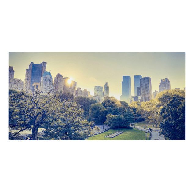 Quadros cidades Peaceful Central Park
