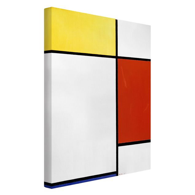 Telas decorativas réplicas de quadros famosos Piet Mondrian - Composition I
