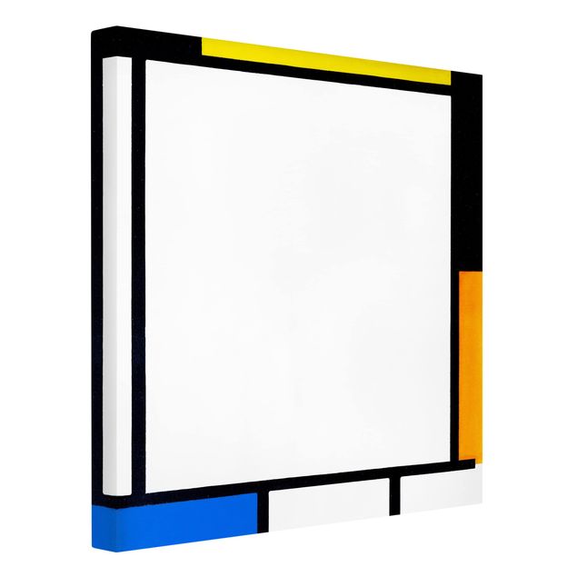 Telas decorativas réplicas de quadros famosos Piet Mondrian - Composition II