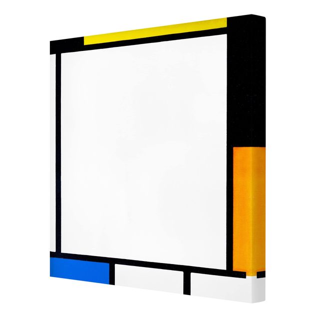 tela abstrata para sala Piet Mondrian - Composition II