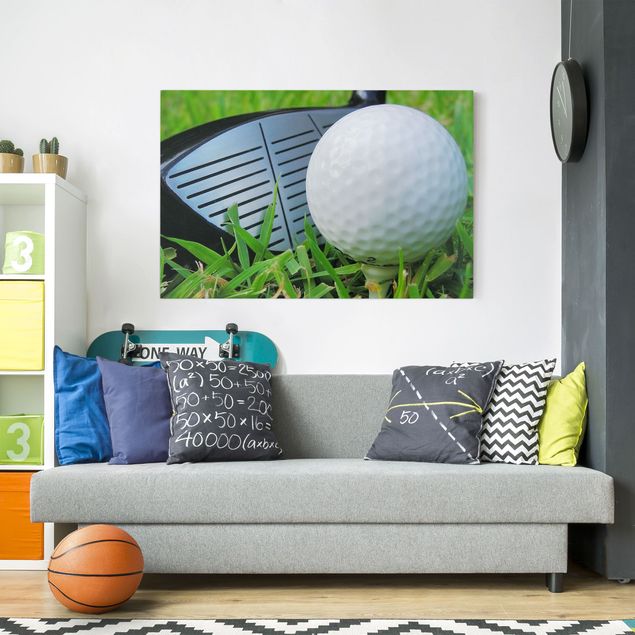 decoraçao para parede de cozinha Playing Golf