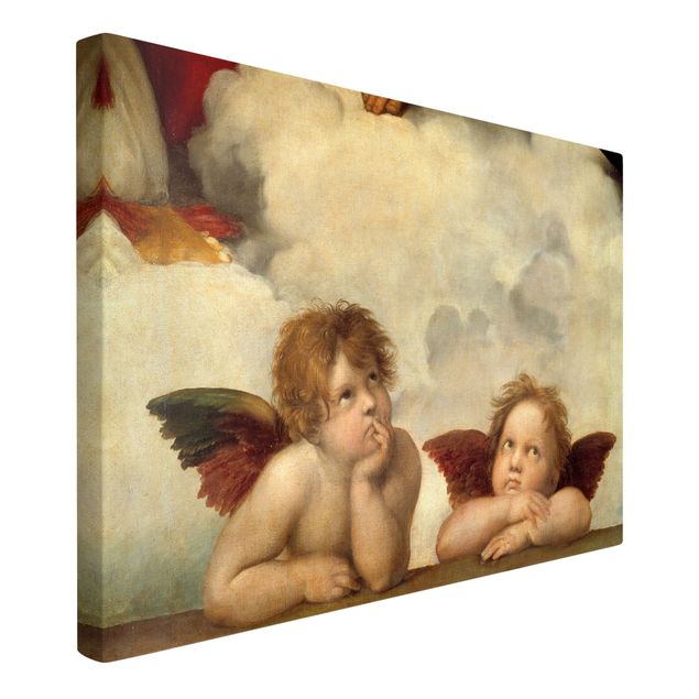 Telas decorativas réplicas de quadros famosos Raffael - Two Angels. Detail from The Sistine Madonna