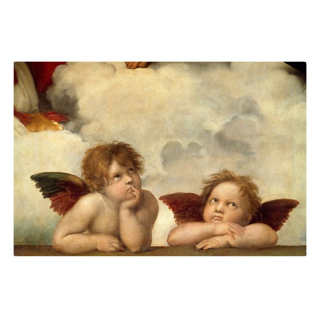 Telas decorativas zen Raffael - Two Angels. Detail from The Sistine Madonna
