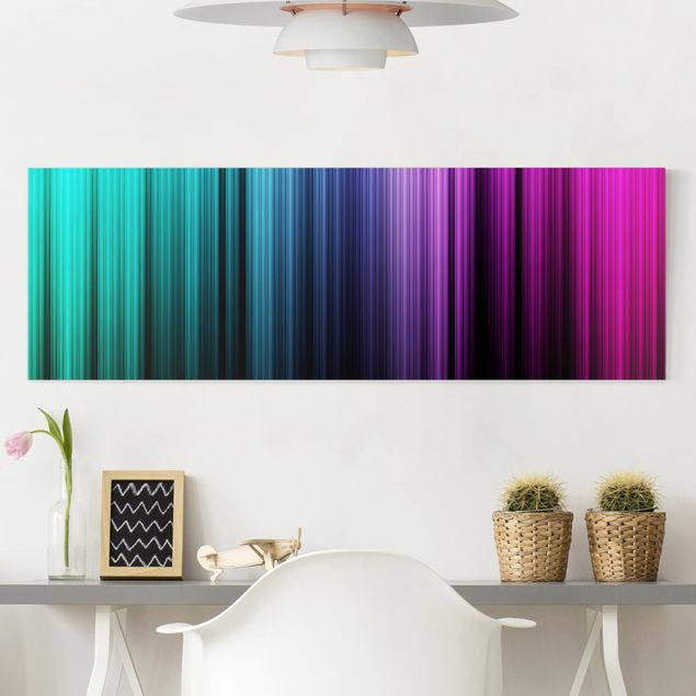 Telas decorativas padrões Rainbow Display