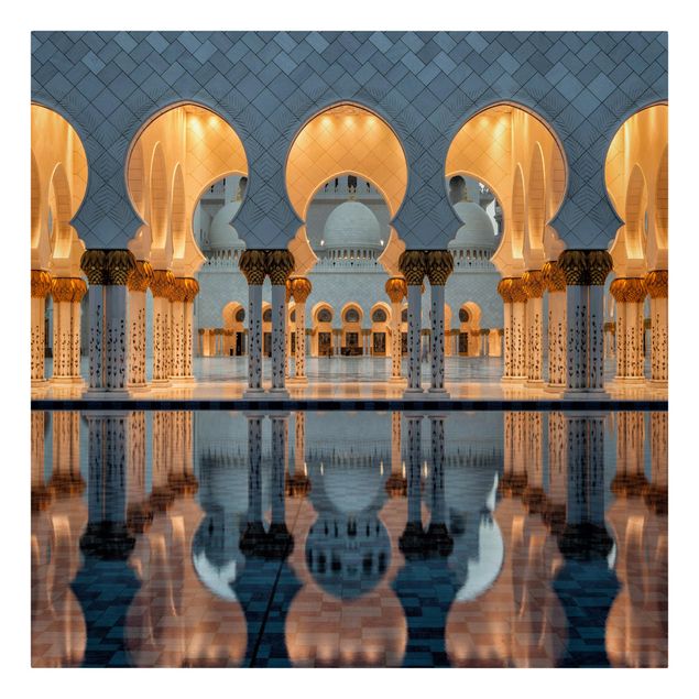 Quadros em laranja Reflections In The Mosque