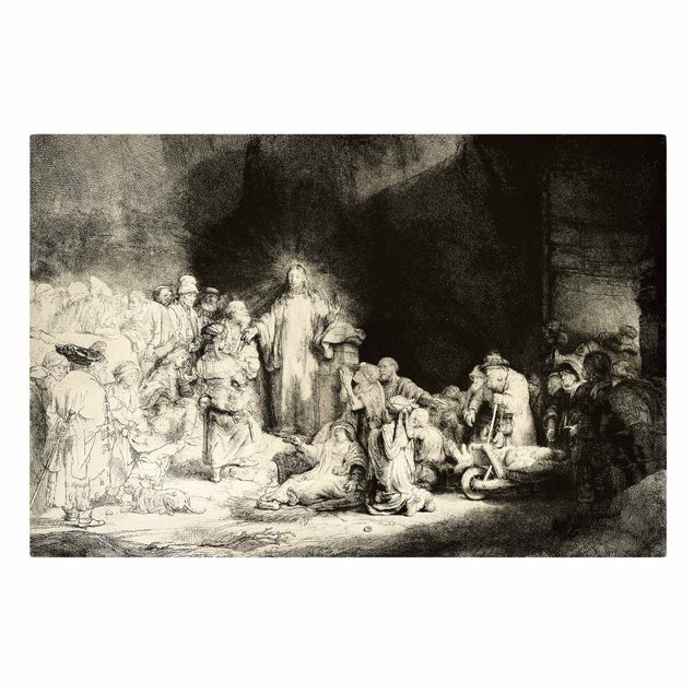 Quadros por movimento artístico Rembrandt van Rijn - Christ healing the Sick. The Hundred Guilder