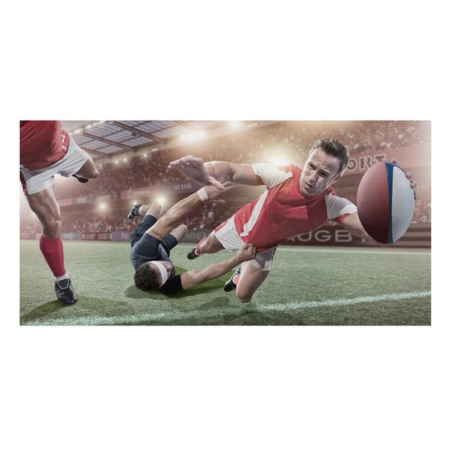 quadros em tela Rugby In Motion