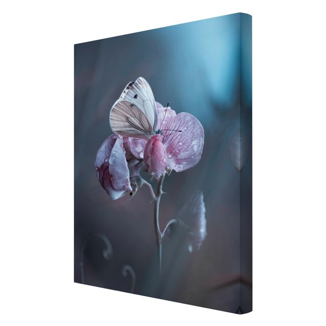 quadro com flores Butterfly In The Rain