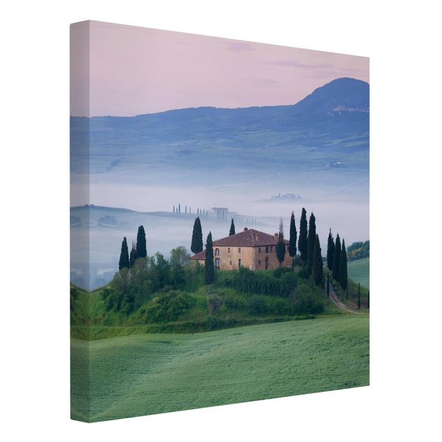 quadros de paisagens Sunrise In Tuscany