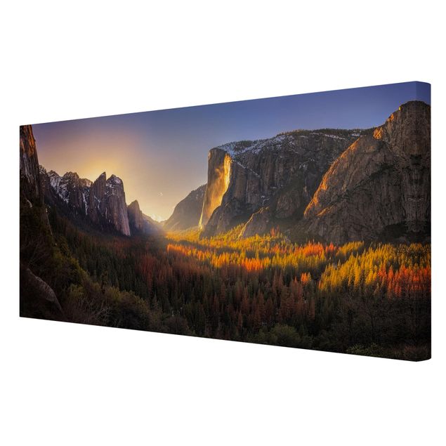 Telas decorativas paisagens Sunset in Yosemite