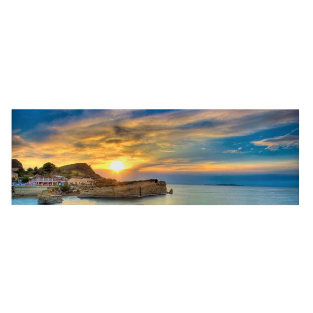 quadro com paisagens Sunset Over Corfu
