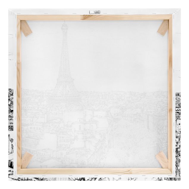 Quadros preto e branco City Study - Paris
